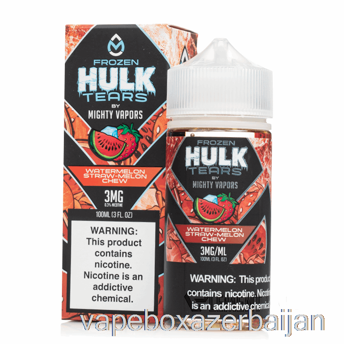 Vape Baku Frozen Watermelon Straw Melon Chew - Hulk Tears - 100mL 0mg